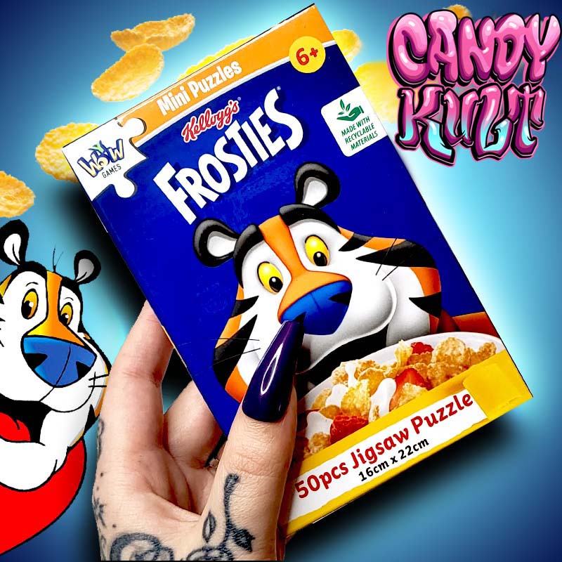 Frosties Cereal Box 50pc Mini Puzzle - Candy Kult - Candy Cult - Candy Kult Land - Wishbone - Boo Kitty - Panku - Frosti - Toxic Kitten - Hex-Heart - Cult Candy - Cake High Heels - [product_vendor}