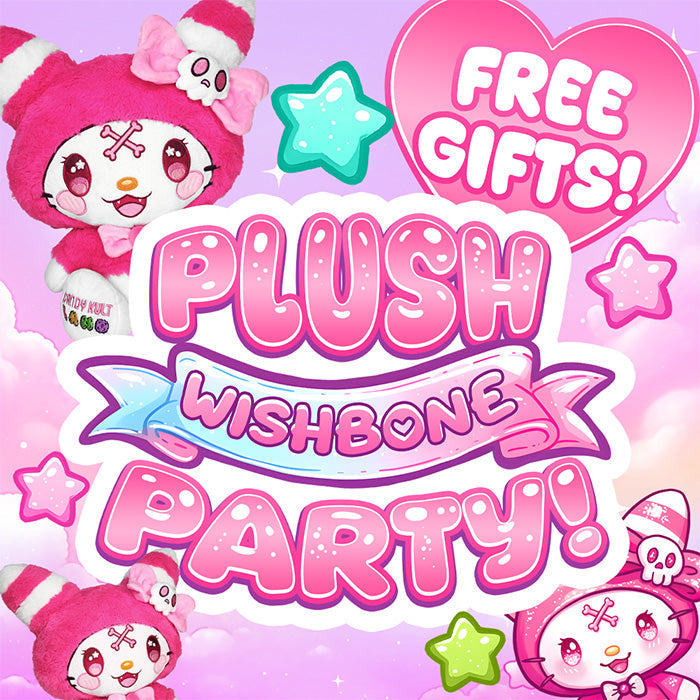 FREE GIFTS WITH ORDERS! WISHBONE PLUSH PARTY