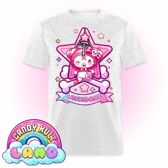 Wishbone Claw Machine Logo - Candy Kult Land Men's / Unisex Classic T-Shirt - Candy Kult - Candy Cult - Candy Kult Land - Wishbone - Boo Kitty - Panku - Frosti - Toxic Kitten - Hex-Heart - Cult Candy - Cake High Heels - [product_vendor}