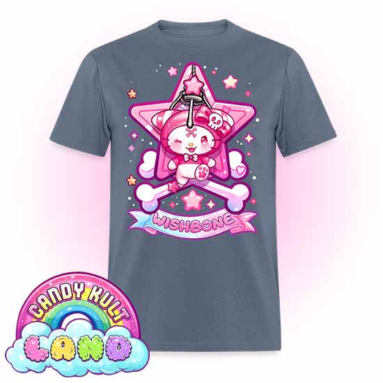 Wishbone Claw Machine Logo - Candy Kult Land Men's / Unisex Classic T-Shirt - Candy Kult - Candy Cult - Candy Kult Land - Wishbone - Boo Kitty - Panku - Frosti - Toxic Kitten - Hex-Heart - Cult Candy - Cake High Heels - [product_vendor}