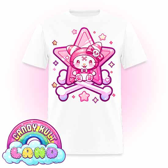 Wishbone Crossbones - Candy Kult Land Men's / Unisex Classic T-Shirt - Candy Kult - Candy Cult - Candy Kult Land - Wishbone - Boo Kitty - Panku - Frosti - Toxic Kitten - Hex-Heart - Cult Candy - Cake High Heels - [product_vendor}