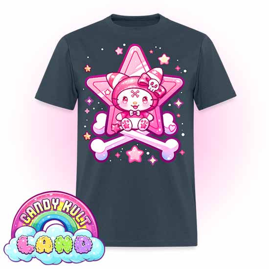 Wishbone Crossbones - Candy Kult Land Men's / Unisex Classic T-Shirt - Candy Kult - Candy Cult - Candy Kult Land - Wishbone - Boo Kitty - Panku - Frosti - Toxic Kitten - Hex-Heart - Cult Candy - Cake High Heels - [product_vendor}