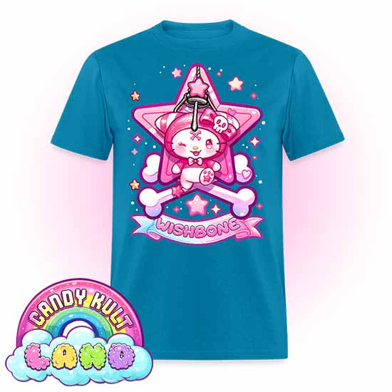 Wishbone Claw Machine Logo - Candy Kult Land COLOUR Men's / Unisex Classic T-Shirt - Candy Kult - Candy Cult - Candy Kult Land - Wishbone - Boo Kitty - Panku - Frosti - Toxic Kitten - Hex-Heart - Cult Candy - Cake High Heels - [product_vendor}