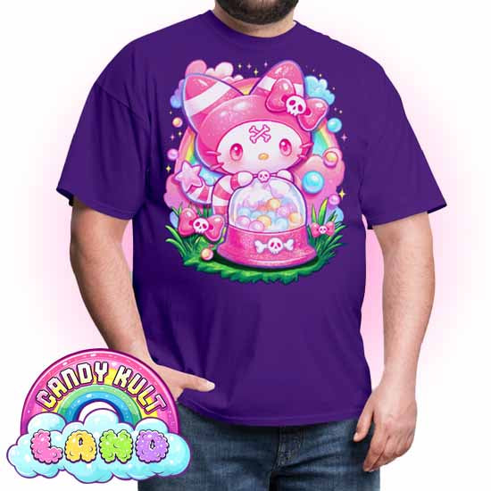 Wishbone Gumball Machine  - Candy Kult Land COLOUR Men's / Unisex Classic T-Shirt - Candy Kult - Candy Cult - Candy Kult Land - Wishbone - Boo Kitty - Panku - Frosti - Toxic Kitten - Hex-Heart - Cult Candy - Cake High Heels - [product_vendor}