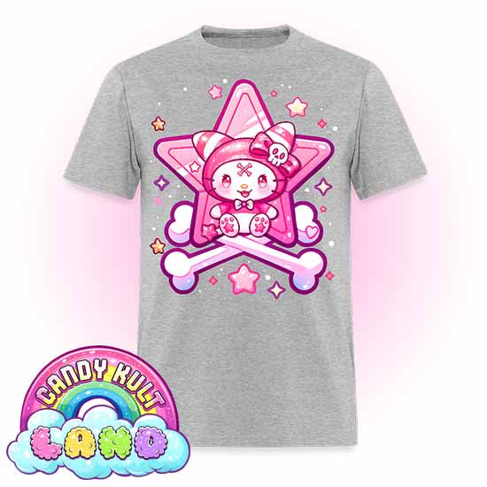 Wishbone Crossbones - Candy Kult Land Men's / Unisex Classic T-Shirt - Candy Kult - Candy Cult - Candy Kult Land - Wishbone - Boo Kitty - Panku - Frosti - Toxic Kitten - Hex-Heart - Cult Candy - Cake High Heels - [product_vendor}