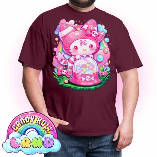 Wishbone Gumball Machine  - Candy Kult Land COLOUR Men's / Unisex Classic T-Shirt - Candy Kult - Candy Cult - Candy Kult Land - Wishbone - Boo Kitty - Panku - Frosti - Toxic Kitten - Hex-Heart - Cult Candy - Cake High Heels - [product_vendor}