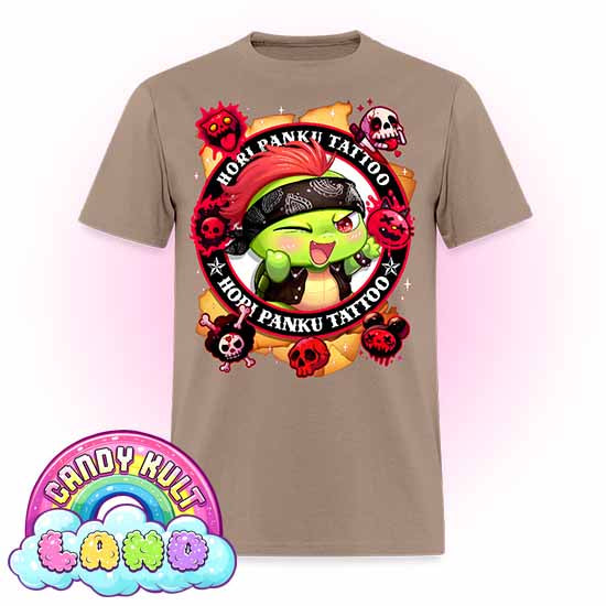 Hori Panku Tattoo - Candy Kult Land Men's / Unisex Classic T-Shirt - Candy Kult - Candy Cult - Candy Kult Land - Wishbone - Boo Kitty - Panku - Frosti - Toxic Kitten - Hex-Heart - Cult Candy - Cake High Heels - [product_vendor}