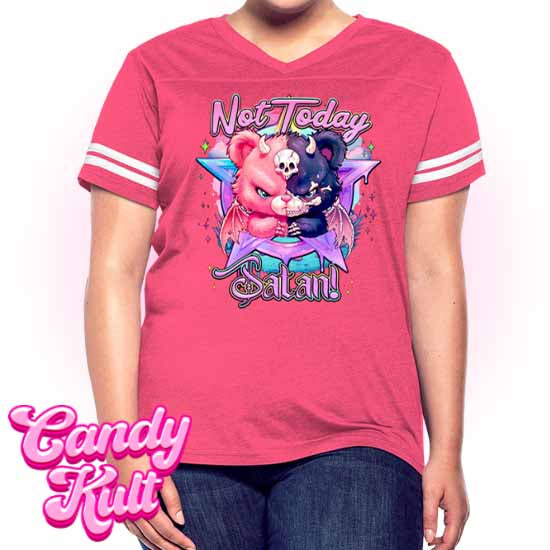 Not Today Satan Pentagram - Fright Candy Women’s Vintage Sport T-Shirt - Candy Kult - Candy Cult - Candy Kult Land - Wishbone - Boo Kitty - Panku - Frosti - Toxic Kitten - Hex-Heart - Cult Candy - Cake High Heels - [product_vendor}