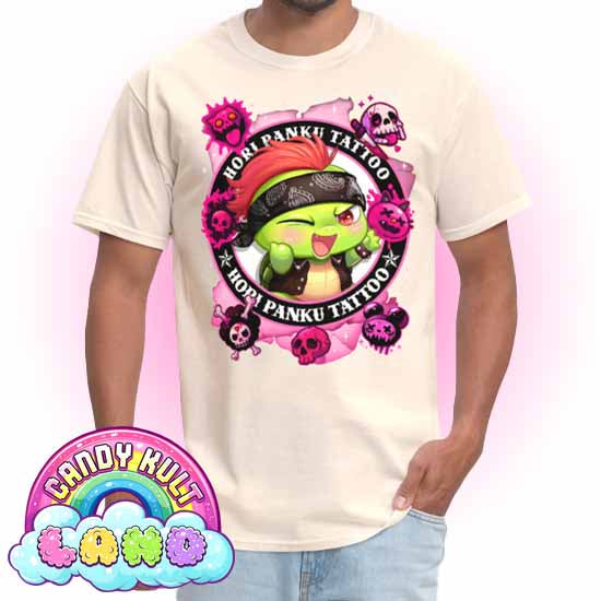Hori Panku Tattoo Pink - Candy Kult Land Men's / Unisex Classic T-Shirt - Candy Kult - Candy Cult - Candy Kult Land - Wishbone - Boo Kitty - Panku - Frosti - Toxic Kitten - Hex-Heart - Cult Candy - Cake High Heels - [product_vendor}
