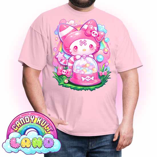 Wishbone Gumball Machine  - Candy Kult Land COLOUR Men's / Unisex Classic T-Shirt - Candy Kult - Candy Cult - Candy Kult Land - Wishbone - Boo Kitty - Panku - Frosti - Toxic Kitten - Hex-Heart - Cult Candy - Cake High Heels - [product_vendor}