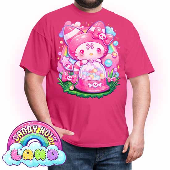 Wishbone Gumball Machine  - Candy Kult Land COLOUR Men's / Unisex Classic T-Shirt - Candy Kult - Candy Cult - Candy Kult Land - Wishbone - Boo Kitty - Panku - Frosti - Toxic Kitten - Hex-Heart - Cult Candy - Cake High Heels - [product_vendor}