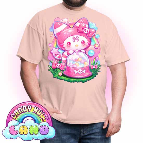 Wishbone Gumball Machine  - Candy Kult Land COLOUR Men's / Unisex Classic T-Shirt - Candy Kult - Candy Cult - Candy Kult Land - Wishbone - Boo Kitty - Panku - Frosti - Toxic Kitten - Hex-Heart - Cult Candy - Cake High Heels - [product_vendor}