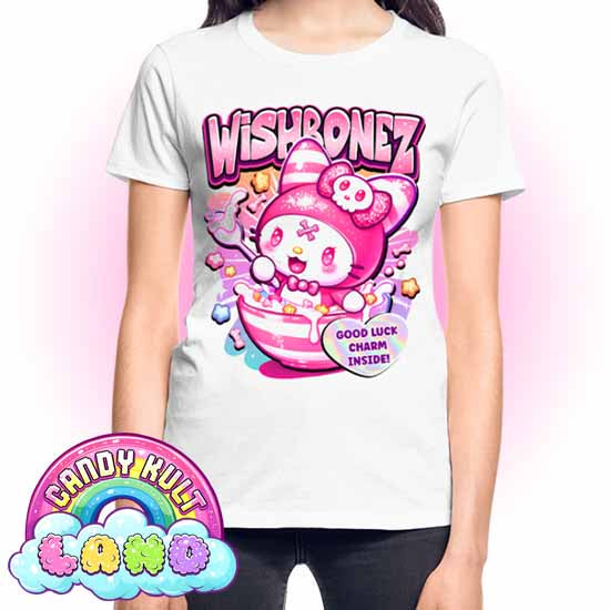 Wishbonez Cereal - Candy Kult Land REGULAR FIT Ladies T-Shirt - Candy Kult - Candy Cult - Candy Kult Land - Wishbone - Boo Kitty - Panku - Frosti - Toxic Kitten - Hex-Heart - Cult Candy - Cake High Heels - [product_vendor}