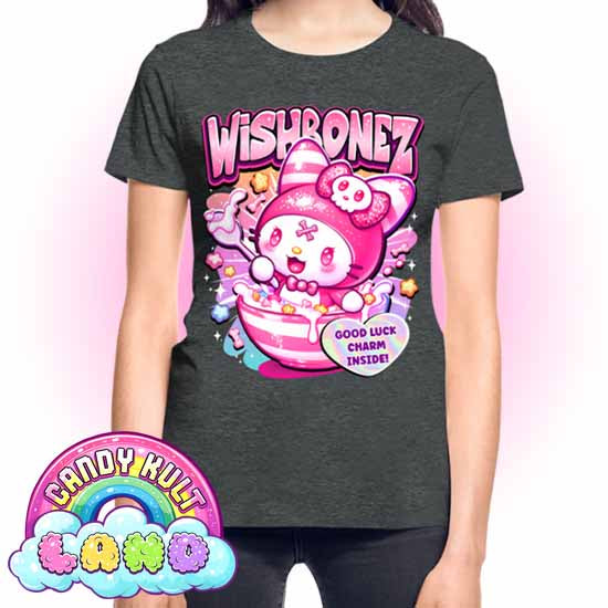 Wishbonez Cereal - Candy Kult Land REGULAR FIT Ladies T-Shirt - Candy Kult - Candy Cult - Candy Kult Land - Wishbone - Boo Kitty - Panku - Frosti - Toxic Kitten - Hex-Heart - Cult Candy - Cake High Heels - [product_vendor}