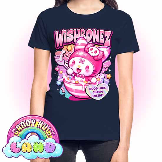 Wishbonez Cereal - Candy Kult Land REGULAR FIT Ladies T-Shirt - Candy Kult - Candy Cult - Candy Kult Land - Wishbone - Boo Kitty - Panku - Frosti - Toxic Kitten - Hex-Heart - Cult Candy - Cake High Heels - [product_vendor}