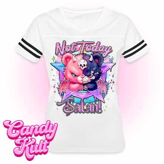 Not Today Satan Pentagram - Fright Candy Women’s Vintage Sport T-Shirt - Candy Kult - Candy Cult - Candy Kult Land - Wishbone - Boo Kitty - Panku - Frosti - Toxic Kitten - Hex-Heart - Cult Candy - Cake High Heels - [product_vendor}