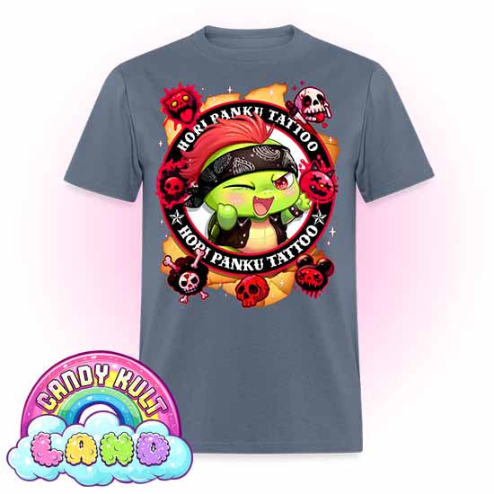 Hori Panku Tattoo - Candy Kult Land Men's / Unisex Classic T-Shirt - Candy Kult - Candy Cult - Candy Kult Land - Wishbone - Boo Kitty - Panku - Frosti - Toxic Kitten - Hex-Heart - Cult Candy - Cake High Heels - [product_vendor}