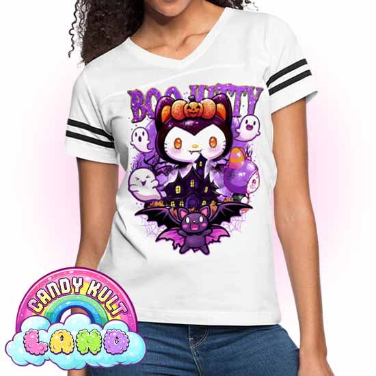 Boo Kitty Origins - Candy Kult Land Women’s Vintage Sport T-Shirt - Candy Kult - Candy Cult - Candy Kult Land - Wishbone - Boo Kitty - Panku - Frosti - Toxic Kitten - Hex-Heart - Cult Candy - Cake High Heels - [product_vendor}