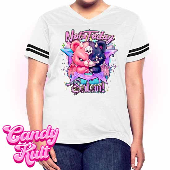 Not Today Satan Pentagram - Fright Candy Women’s Vintage Sport T-Shirt - Candy Kult - Candy Cult - Candy Kult Land - Wishbone - Boo Kitty - Panku - Frosti - Toxic Kitten - Hex-Heart - Cult Candy - Cake High Heels - [product_vendor}