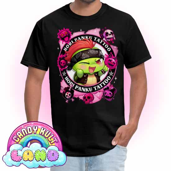 Hori Panku Tattoo Pink - Candy Kult Land Men's / Unisex Classic T-Shirt - Candy Kult - Candy Cult - Candy Kult Land - Wishbone - Boo Kitty - Panku - Frosti - Toxic Kitten - Hex-Heart - Cult Candy - Cake High Heels - [product_vendor}