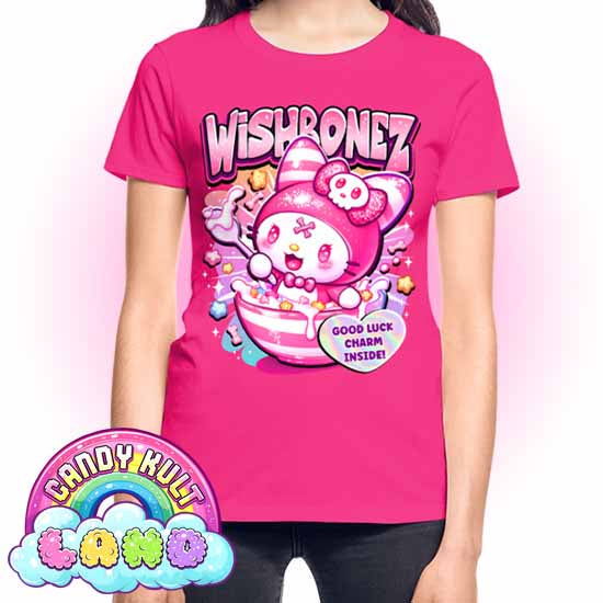Wishbonez Cereal - Candy Kult Land REGULAR FIT Ladies T-Shirt - Candy Kult - Candy Cult - Candy Kult Land - Wishbone - Boo Kitty - Panku - Frosti - Toxic Kitten - Hex-Heart - Cult Candy - Cake High Heels - [product_vendor}