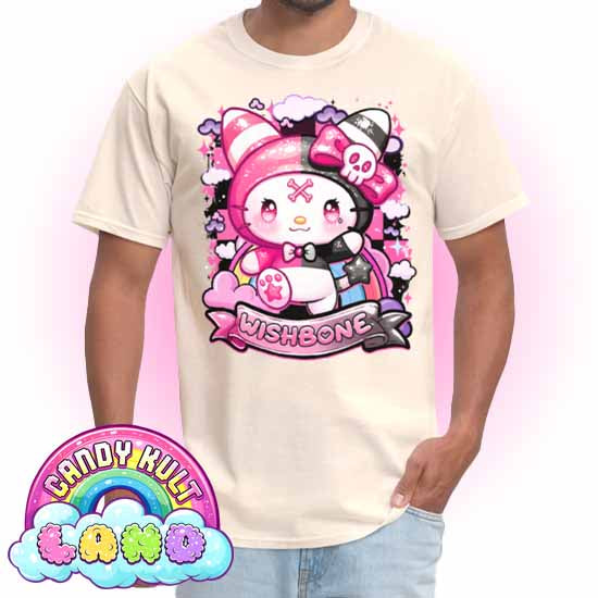 Wishbone Sparkle Punk  - Candy Kult Land Men's / Unisex Classic T-Shirt - Candy Kult - Candy Cult - Candy Kult Land - Wishbone - Boo Kitty - Panku - Frosti - Toxic Kitten - Hex-Heart - Cult Candy - Cake High Heels - [product_vendor}
