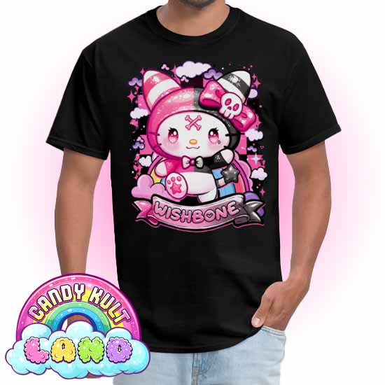 Wishbone Sparkle Punk  - Candy Kult Land Men's / Unisex Classic T-Shirt - Candy Kult - Candy Cult - Candy Kult Land - Wishbone - Boo Kitty - Panku - Frosti - Toxic Kitten - Hex-Heart - Cult Candy - Cake High Heels - [product_vendor}