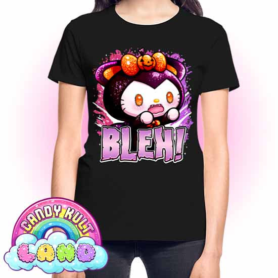 Bleh Boo Kitty Origins - Candy Kult Land REGULAR FIT Ladies T-Shirt - Candy Kult - Candy Cult - Candy Kult Land - Wishbone - Boo Kitty - Panku - Frosti - Toxic Kitten - Hex-Heart - Cult Candy - Cake High Heels - [product_vendor}