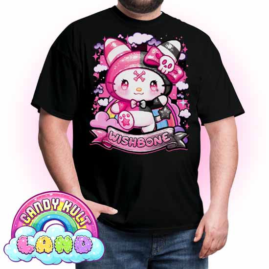 Wishbone Sparkle Punk  - Candy Kult Land Men's / Unisex Classic T-Shirt - Candy Kult - Candy Cult - Candy Kult Land - Wishbone - Boo Kitty - Panku - Frosti - Toxic Kitten - Hex-Heart - Cult Candy - Cake High Heels - [product_vendor}