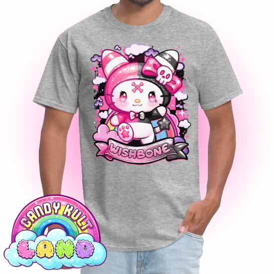 Wishbone Sparkle Punk  - Candy Kult Land Men's / Unisex Classic T-Shirt - Candy Kult - Candy Cult - Candy Kult Land - Wishbone - Boo Kitty - Panku - Frosti - Toxic Kitten - Hex-Heart - Cult Candy - Cake High Heels - [product_vendor}