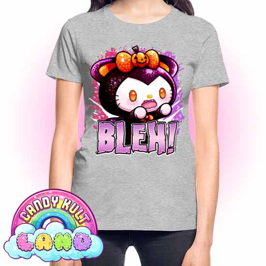 Bleh Boo Kitty Origins - Candy Kult Land REGULAR FIT Ladies T-Shirt - Candy Kult - Candy Cult - Candy Kult Land - Wishbone - Boo Kitty - Panku - Frosti - Toxic Kitten - Hex-Heart - Cult Candy - Cake High Heels - [product_vendor}