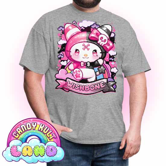 Wishbone Sparkle Punk  - Candy Kult Land Men's / Unisex Classic T-Shirt - Candy Kult - Candy Cult - Candy Kult Land - Wishbone - Boo Kitty - Panku - Frosti - Toxic Kitten - Hex-Heart - Cult Candy - Cake High Heels - [product_vendor}