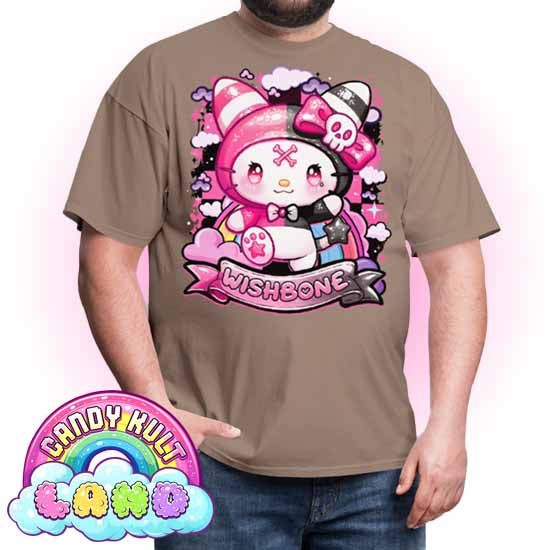 Wishbone Sparkle Punk  - Candy Kult Land Men's / Unisex Classic T-Shirt - Candy Kult - Candy Cult - Candy Kult Land - Wishbone - Boo Kitty - Panku - Frosti - Toxic Kitten - Hex-Heart - Cult Candy - Cake High Heels - [product_vendor}