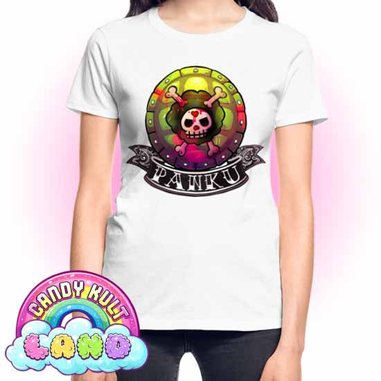 Panku Logo - Candy Kult Land REGULAR FIT Ladies T-Shirt - Candy Kult - Candy Cult - Candy Kult Land - Wishbone - Boo Kitty - Panku - Frosti - Toxic Kitten - Hex-Heart - Cult Candy - Cake High Heels - [product_vendor}