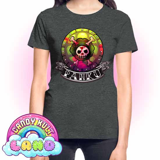 Panku Logo - Candy Kult Land REGULAR FIT Ladies T-Shirt - Candy Kult - Candy Cult - Candy Kult Land - Wishbone - Boo Kitty - Panku - Frosti - Toxic Kitten - Hex-Heart - Cult Candy - Cake High Heels - [product_vendor}