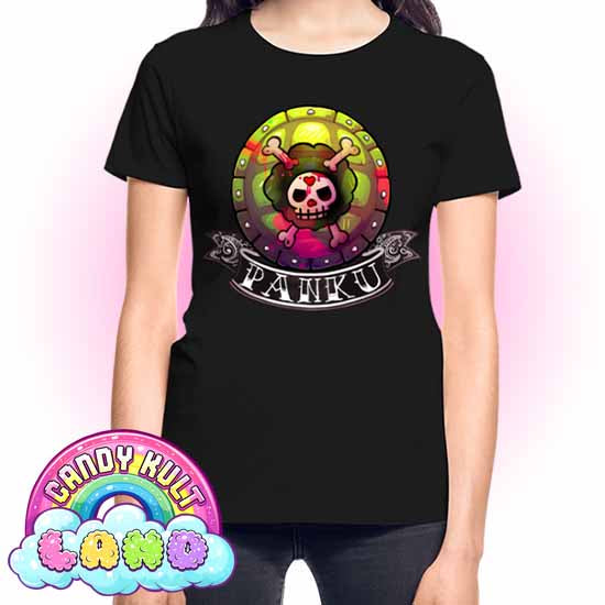 Panku Logo - Candy Kult Land REGULAR FIT Ladies T-Shirt - Candy Kult - Candy Cult - Candy Kult Land - Wishbone - Boo Kitty - Panku - Frosti - Toxic Kitten - Hex-Heart - Cult Candy - Cake High Heels - [product_vendor}