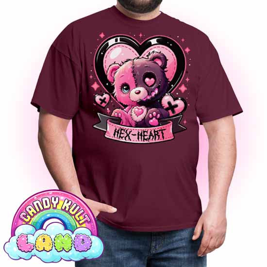 Hex-Heart - Candy Kult Land COLOUR Men's / Unisex Classic T-Shirt - Candy Kult - Candy Cult - Candy Kult Land - Wishbone - Boo Kitty - Panku - Frosti - Toxic Kitten - Hex-Heart - Cult Candy - Cake High Heels - [product_vendor}