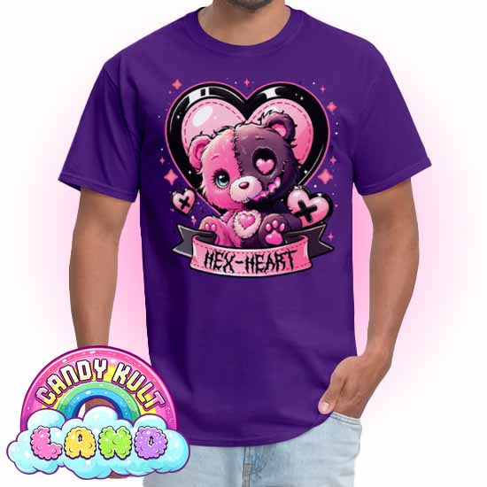 Hex-Heart - Candy Kult Land COLOUR Men's / Unisex Classic T-Shirt - Candy Kult - Candy Cult - Candy Kult Land - Wishbone - Boo Kitty - Panku - Frosti - Toxic Kitten - Hex-Heart - Cult Candy - Cake High Heels - [product_vendor}