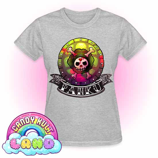 Panku Logo - Candy Kult Land REGULAR FIT Ladies T-Shirt - Candy Kult - Candy Cult - Candy Kult Land - Wishbone - Boo Kitty - Panku - Frosti - Toxic Kitten - Hex-Heart - Cult Candy - Cake High Heels - [product_vendor}