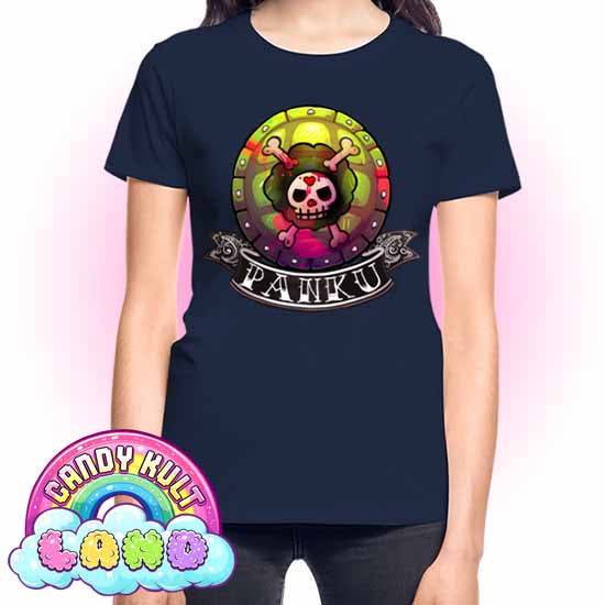 Panku Logo - Candy Kult Land REGULAR FIT Ladies T-Shirt - Candy Kult - Candy Cult - Candy Kult Land - Wishbone - Boo Kitty - Panku - Frosti - Toxic Kitten - Hex-Heart - Cult Candy - Cake High Heels - [product_vendor}