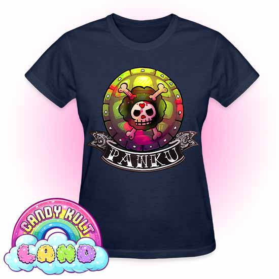 Panku Logo - Candy Kult Land REGULAR FIT Ladies T-Shirt - Candy Kult - Candy Cult - Candy Kult Land - Wishbone - Boo Kitty - Panku - Frosti - Toxic Kitten - Hex-Heart - Cult Candy - Cake High Heels - [product_vendor}