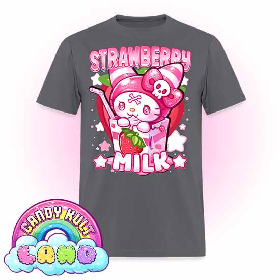 Wishbone Strawberry Milk  - Candy Kult Land Men's / Unisex Classic T-Shirt - Candy Kult - Candy Cult - Candy Kult Land - Wishbone - Boo Kitty - Panku - Frosti - Toxic Kitten - Hex-Heart - Cult Candy - Cake High Heels - [product_vendor}