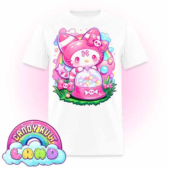 Wishbone Gumball Machine  - Candy Kult Land Men's / Unisex Classic T-Shirt - Candy Kult - Candy Cult - Candy Kult Land - Wishbone - Boo Kitty - Panku - Frosti - Toxic Kitten - Hex-Heart - Cult Candy - Cake High Heels - [product_vendor}