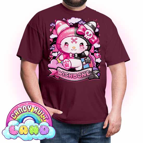 Wishbone Sparkle Punk  - Candy Kult Land COLOUR Men's / Unisex Classic T-Shirt - Candy Kult - Candy Cult - Candy Kult Land - Wishbone - Boo Kitty - Panku - Frosti - Toxic Kitten - Hex-Heart - Cult Candy - Cake High Heels - [product_vendor}
