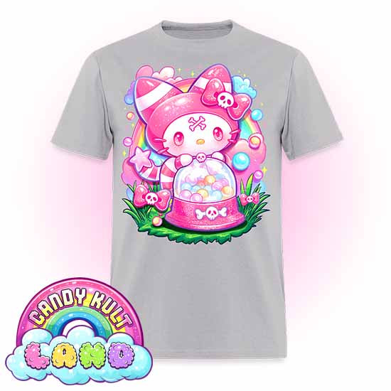 Wishbone Gumball Machine  - Candy Kult Land Men's / Unisex Classic T-Shirt - Candy Kult - Candy Cult - Candy Kult Land - Wishbone - Boo Kitty - Panku - Frosti - Toxic Kitten - Hex-Heart - Cult Candy - Cake High Heels - [product_vendor}