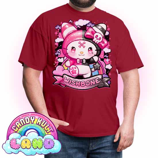 Wishbone Sparkle Punk  - Candy Kult Land COLOUR Men's / Unisex Classic T-Shirt - Candy Kult - Candy Cult - Candy Kult Land - Wishbone - Boo Kitty - Panku - Frosti - Toxic Kitten - Hex-Heart - Cult Candy - Cake High Heels - [product_vendor}