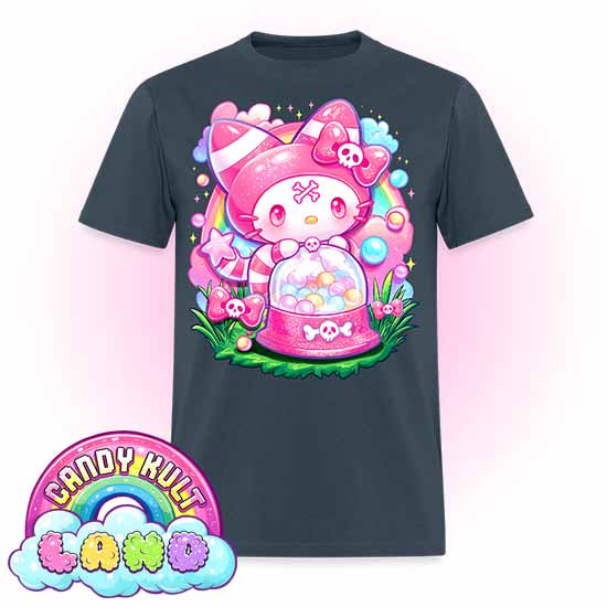 Wishbone Gumball Machine  - Candy Kult Land Men's / Unisex Classic T-Shirt - Candy Kult - Candy Cult - Candy Kult Land - Wishbone - Boo Kitty - Panku - Frosti - Toxic Kitten - Hex-Heart - Cult Candy - Cake High Heels - [product_vendor}