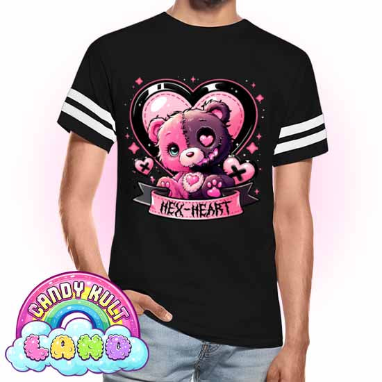 Hex-Heart - Candy Kult Land Men's / Unisex Vintage Sport T-Shirt - Candy Kult - Candy Cult - Candy Kult Land - Wishbone - Boo Kitty - Panku - Frosti - Toxic Kitten - Hex-Heart - Cult Candy - Cake High Heels - [product_vendor}
