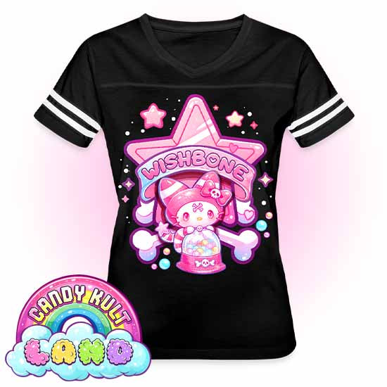 Wishbone Gumball Machine Logo - Candy Kult Land Women’s Vintage Sport T-Shirt - Candy Kult - Candy Cult - Candy Kult Land - Wishbone - Boo Kitty - Panku - Frosti - Toxic Kitten - Hex-Heart - Cult Candy - Cake High Heels - [product_vendor}