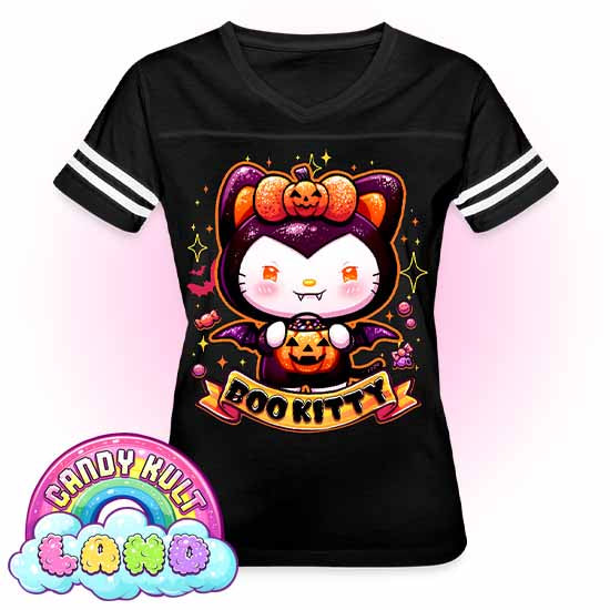 Boo Kitty - Candy Kult Land Women’s Vintage Sport T-Shirt - Candy Kult - Candy Cult - Candy Kult Land - Wishbone - Boo Kitty - Panku - Frosti - Toxic Kitten - Hex-Heart - Cult Candy - Cake High Heels - [product_vendor}